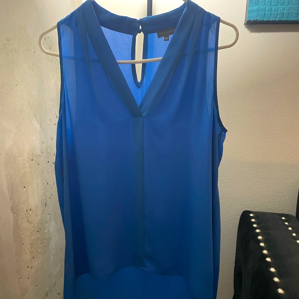 Vince Camuto,high-low sleeveless blouse